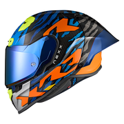 Nexx X.R3R casco Ziger Carbon Orange Blu 01XR323513169 
