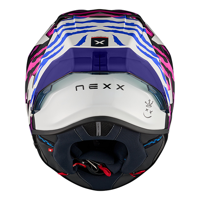 Casco Nexx X.R3R Ziger Carbon Viola Blu 01XR323513377 