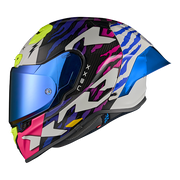 Casco Nexx X.R3R Ziger Carbon Viola Blu 01XR323513377 