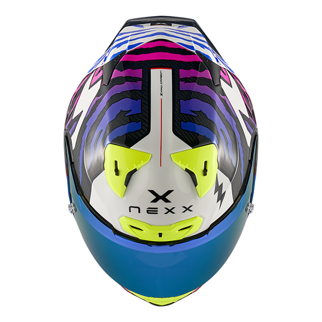 Casco Nexx X.R3R Ziger Carbon Viola Blu 01XR323513377 