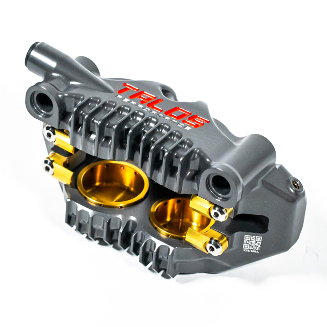 TASLOS X75 SBK Racing Monoblock P4 32/36 100 mm per le pinze freno anteriore a sinistra | X75.100.hd.l