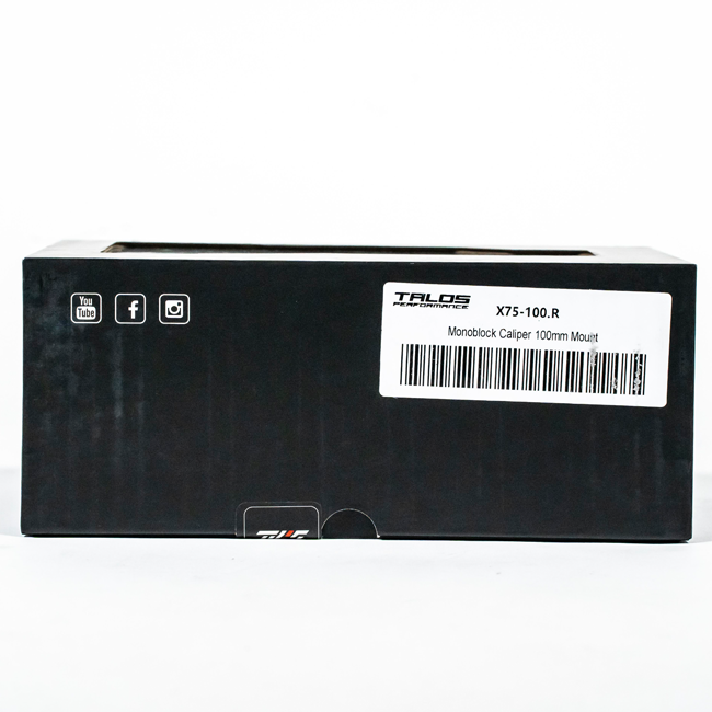 TASLOS X75 SBK Racing Monoblock P4 32/36 100mm pinze freno anteriori a destra | X75.100.hd.r