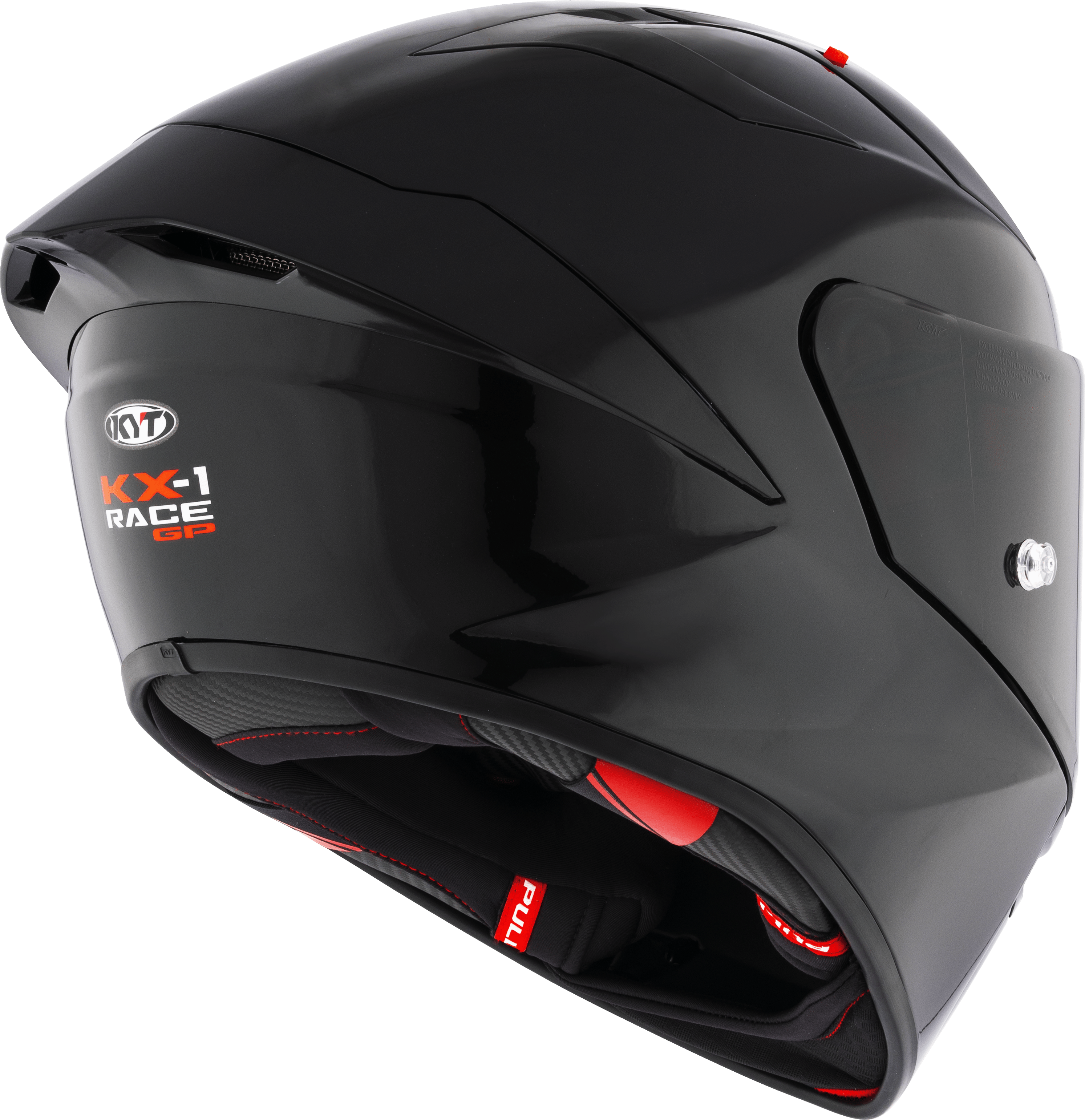 KYT KX-1 Race GP Casco Puro Nero Y6KX00W6 