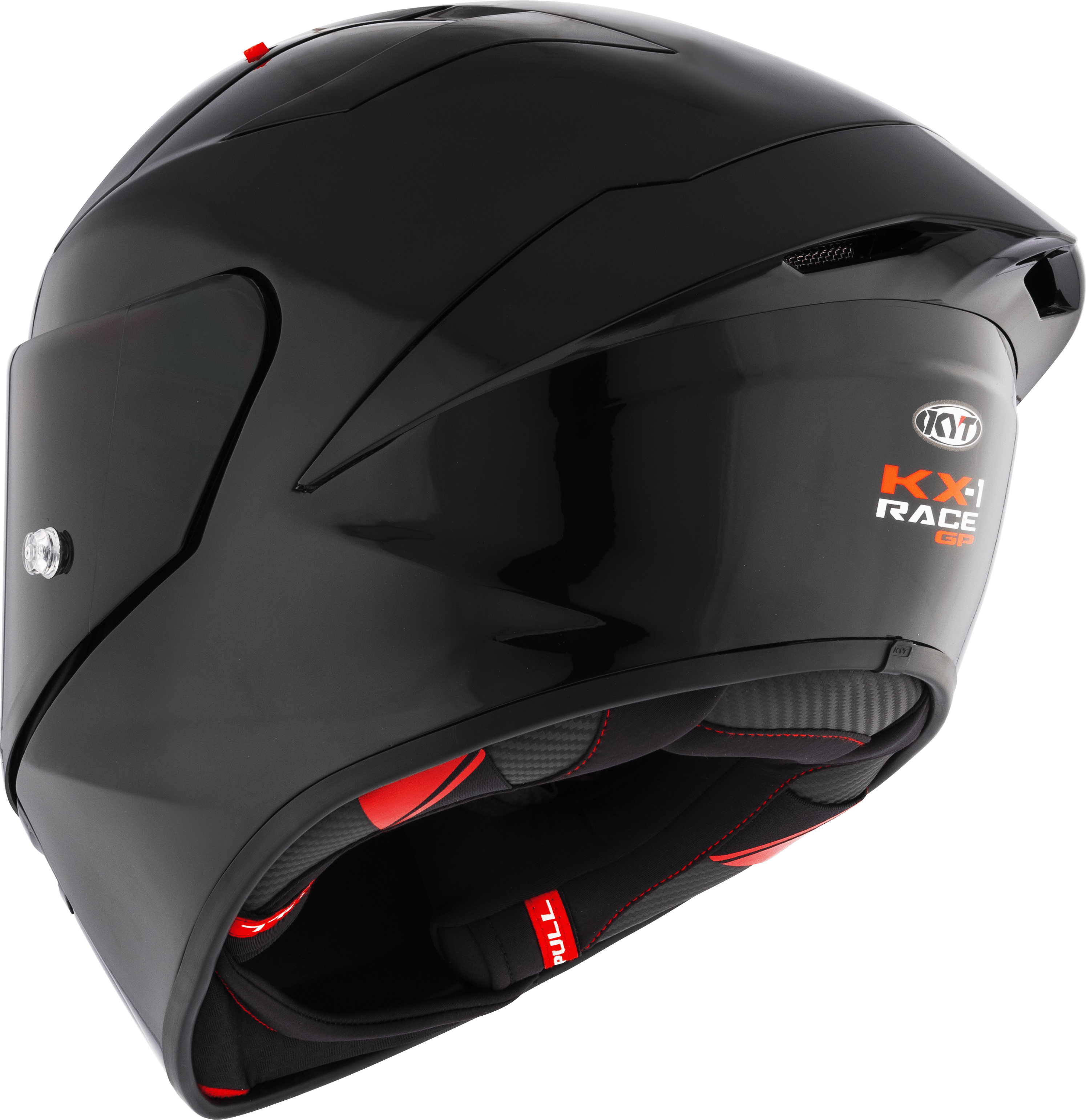 KYT KX-1 Race GP Casco Puro Nero Y6KX00W6 