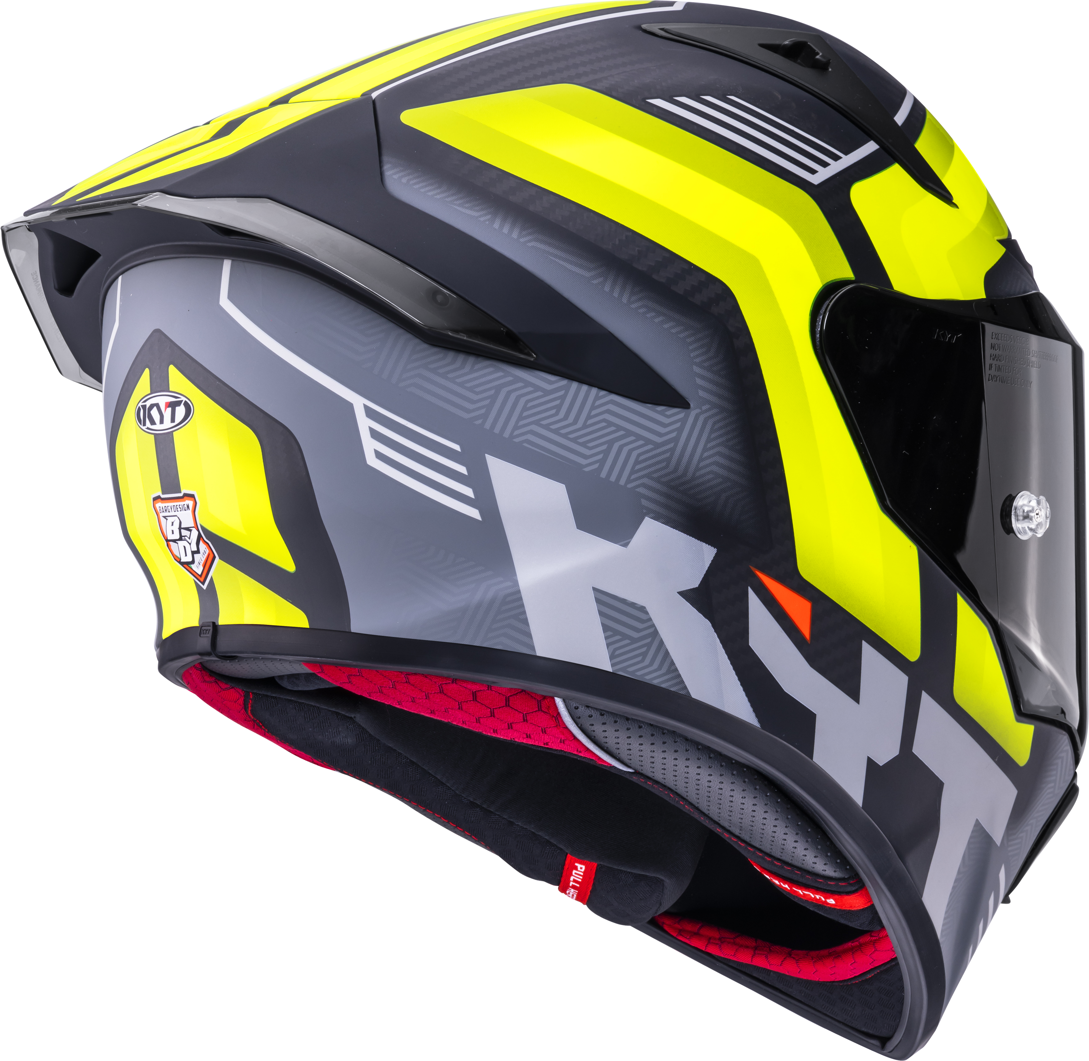 KYT R1R Casco Racing Carbon Accelerator Giallo Y6R10010 