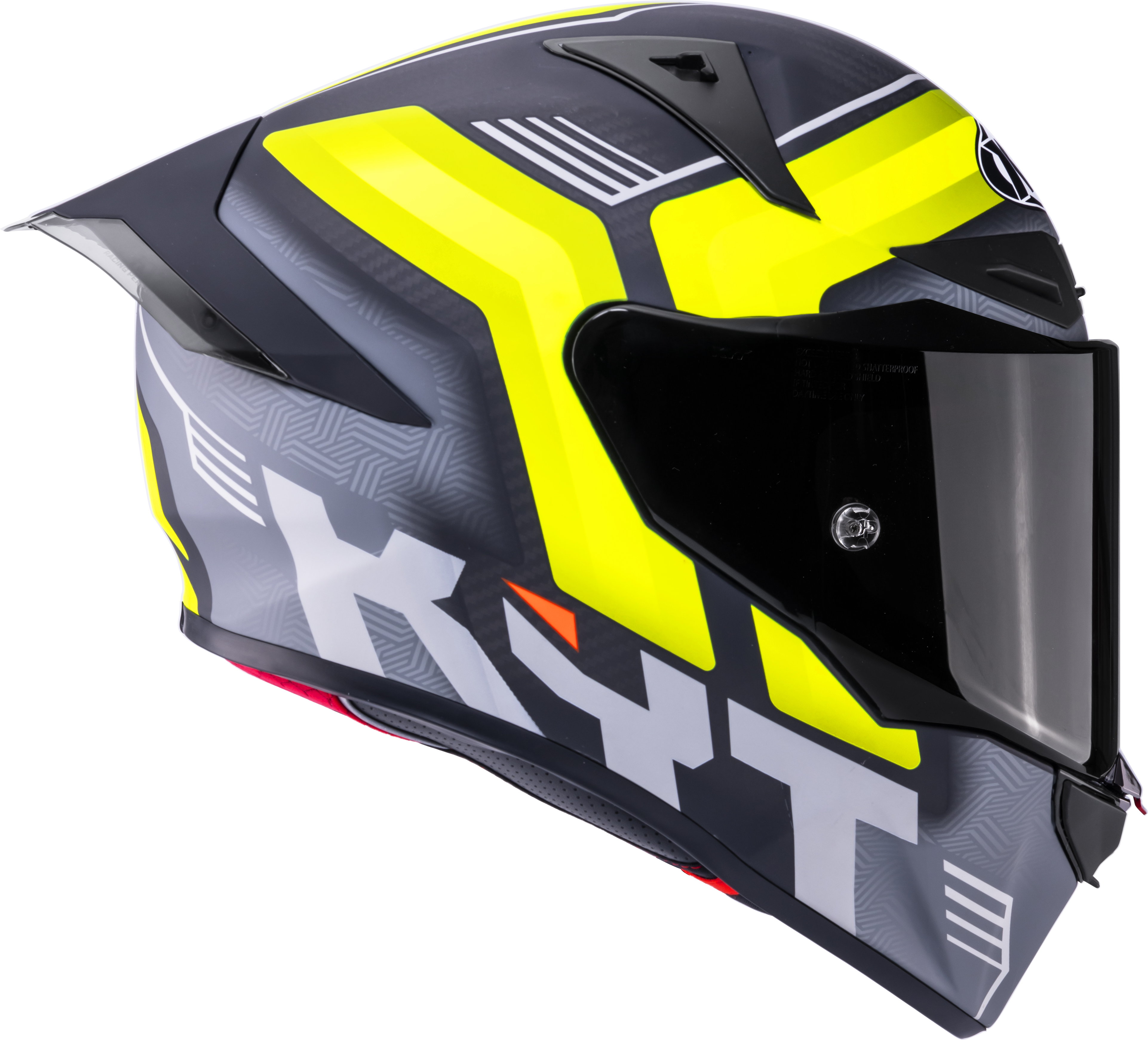 KYT R1R Casco Racing Carbon Accelerator Giallo Y6R10010 