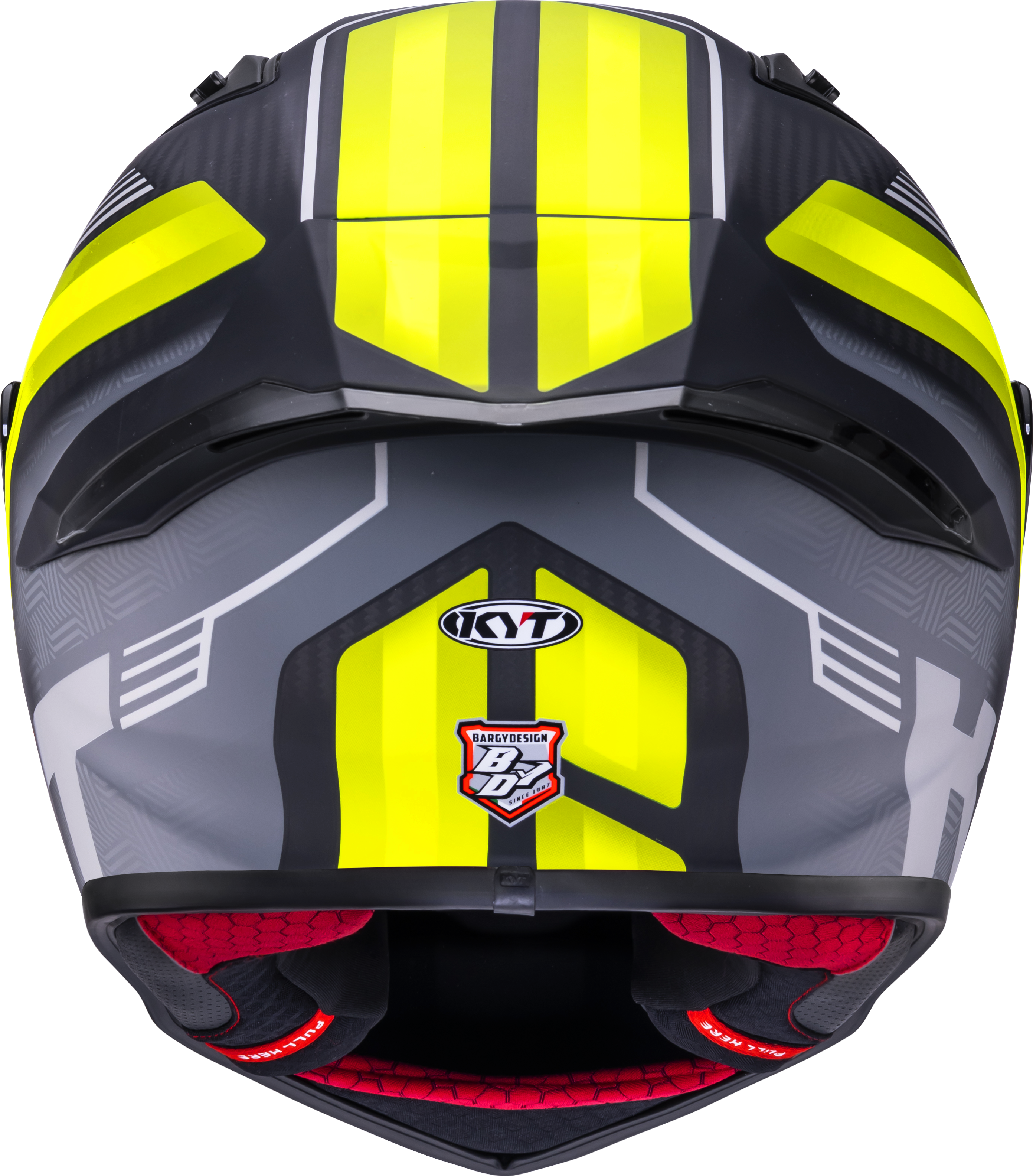 KYT R1R Casco Racing Carbon Accelerator Giallo Y6R10010 