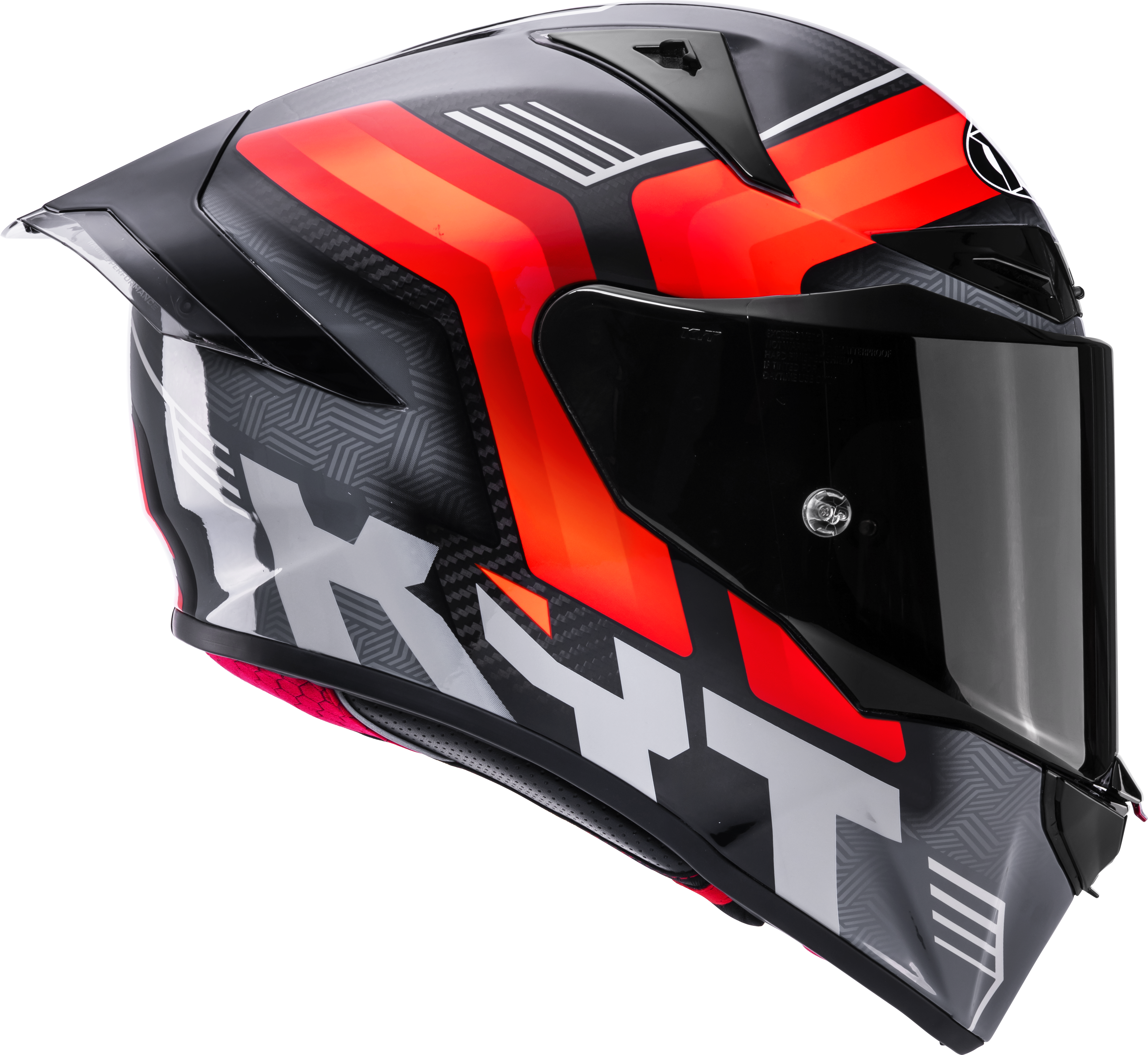 KYT R1R Casco Racing Carbon Accelerator Rosso Y6R10003 