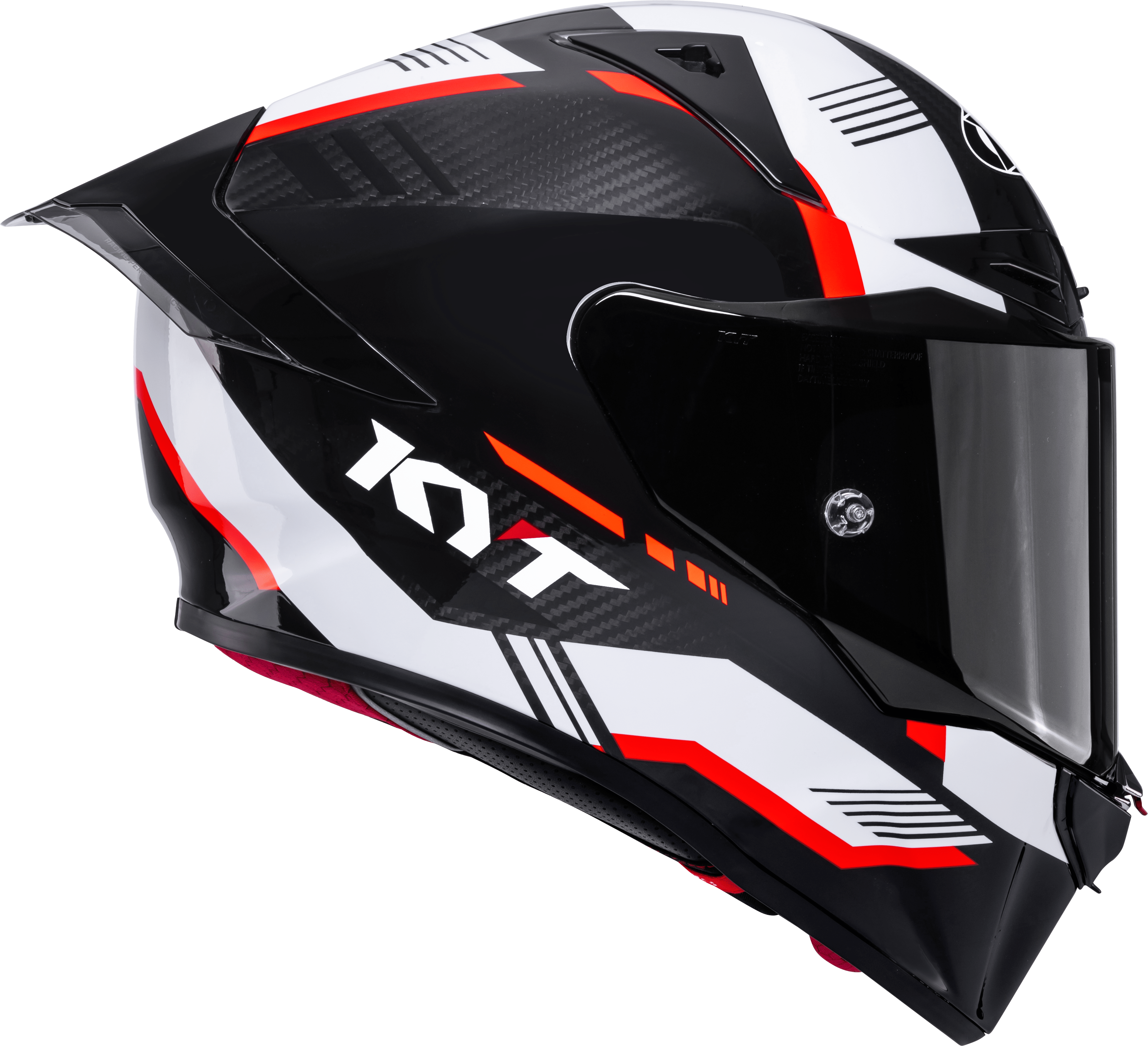 KYT R1R Casco Racing Carbon Zone Rosso Y6R10007 