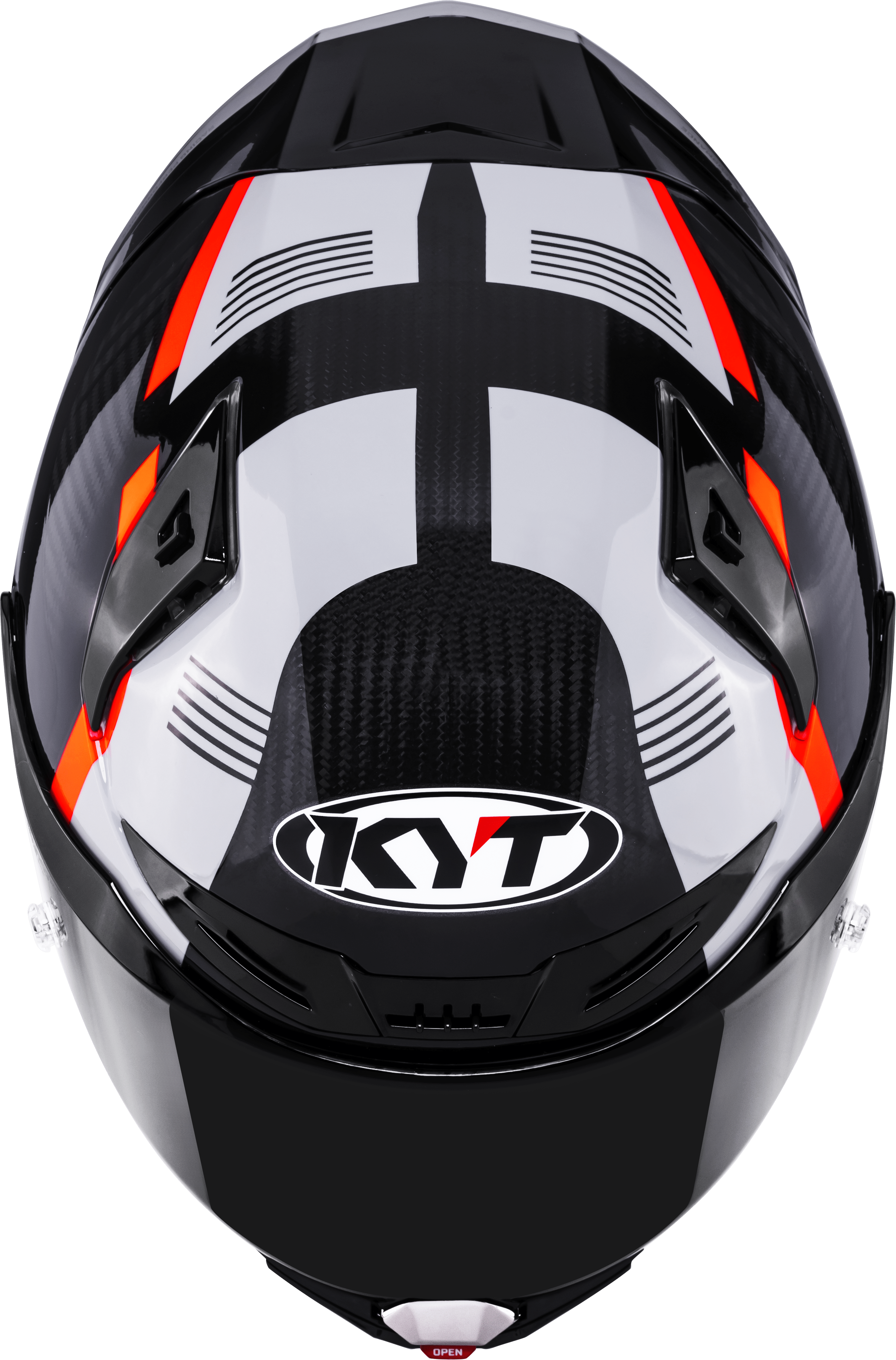 KYT R1R Casco Racing Carbon Zone Rosso Y6R10007 