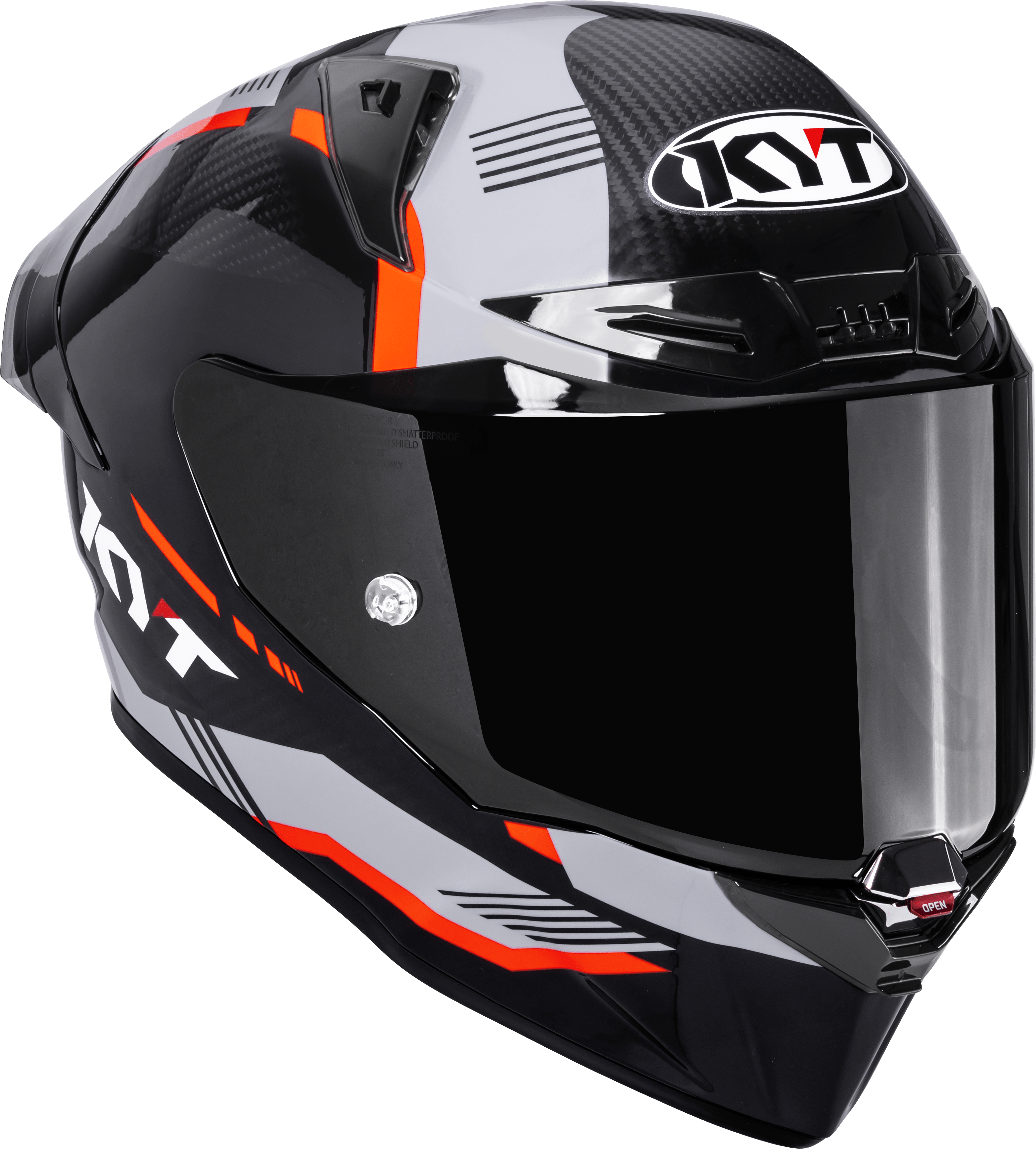 KYT R1R Casco Racing Carbon Zone Arancio Y6R10008 