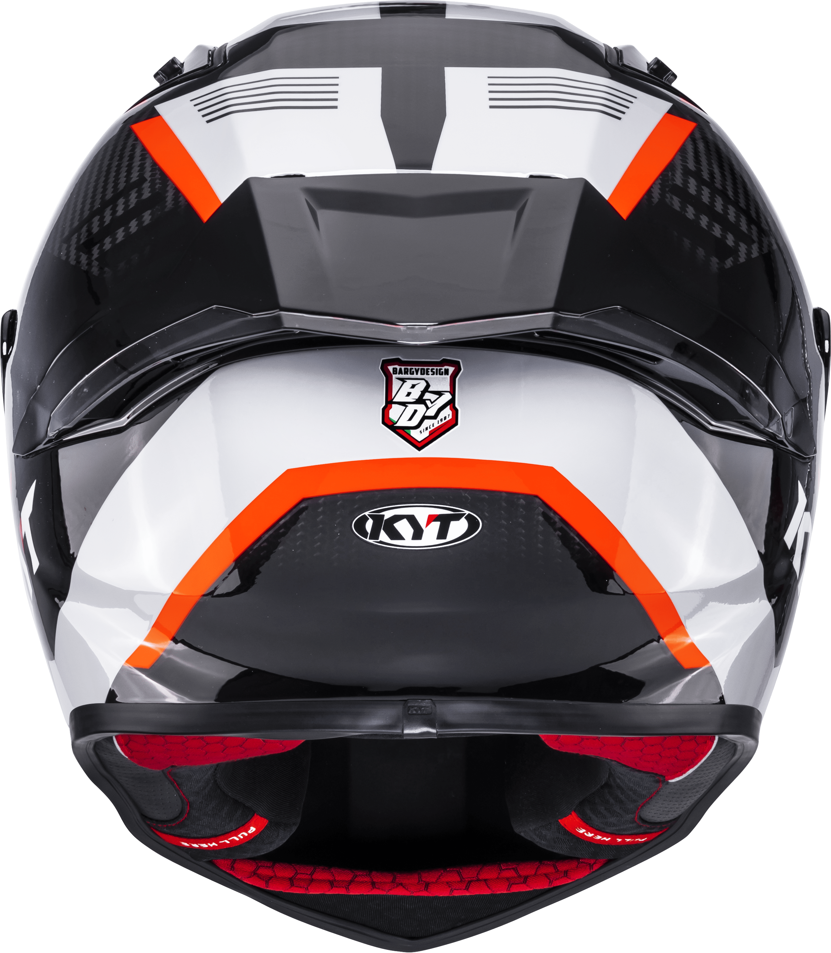 KYT R1R Casco Racing Carbon Zone Arancio Y6R10008 