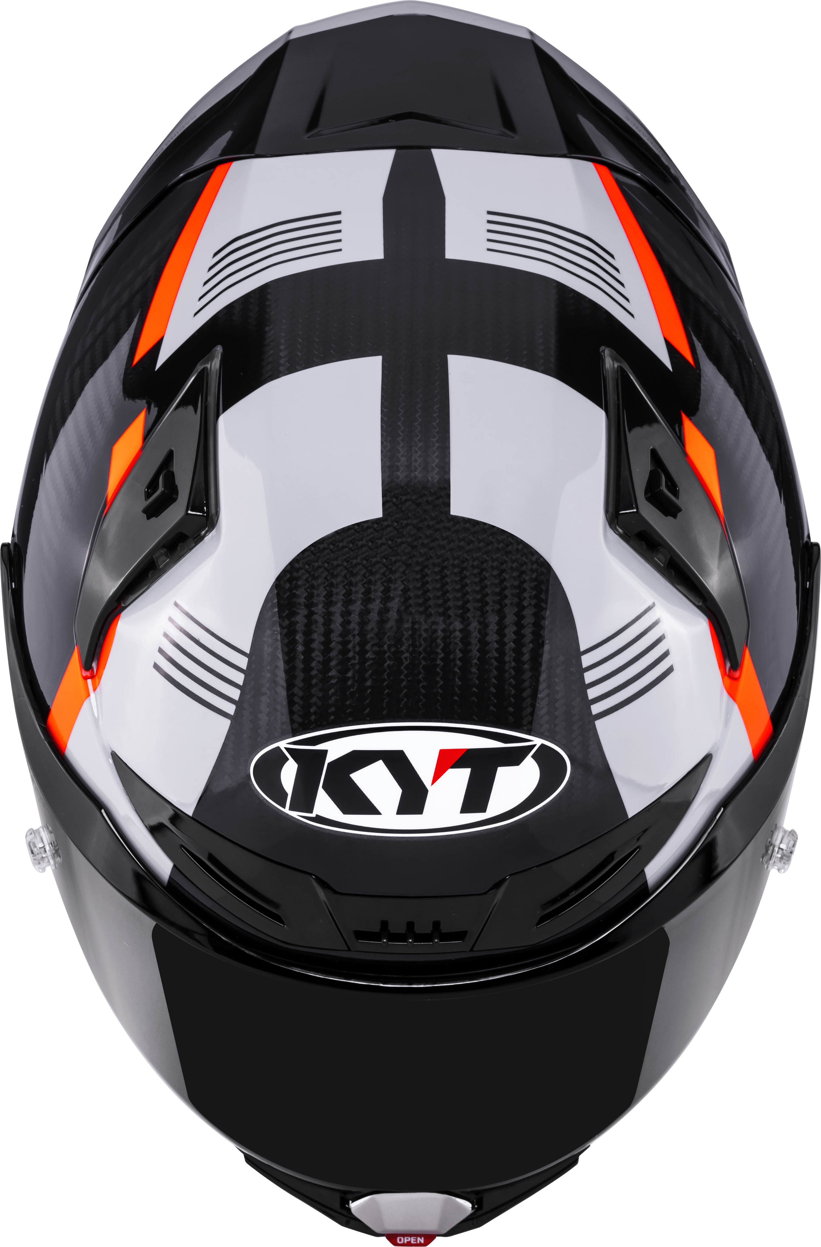 KYT R1R Casco Racing Carbon Zone Arancio Y6R10008 