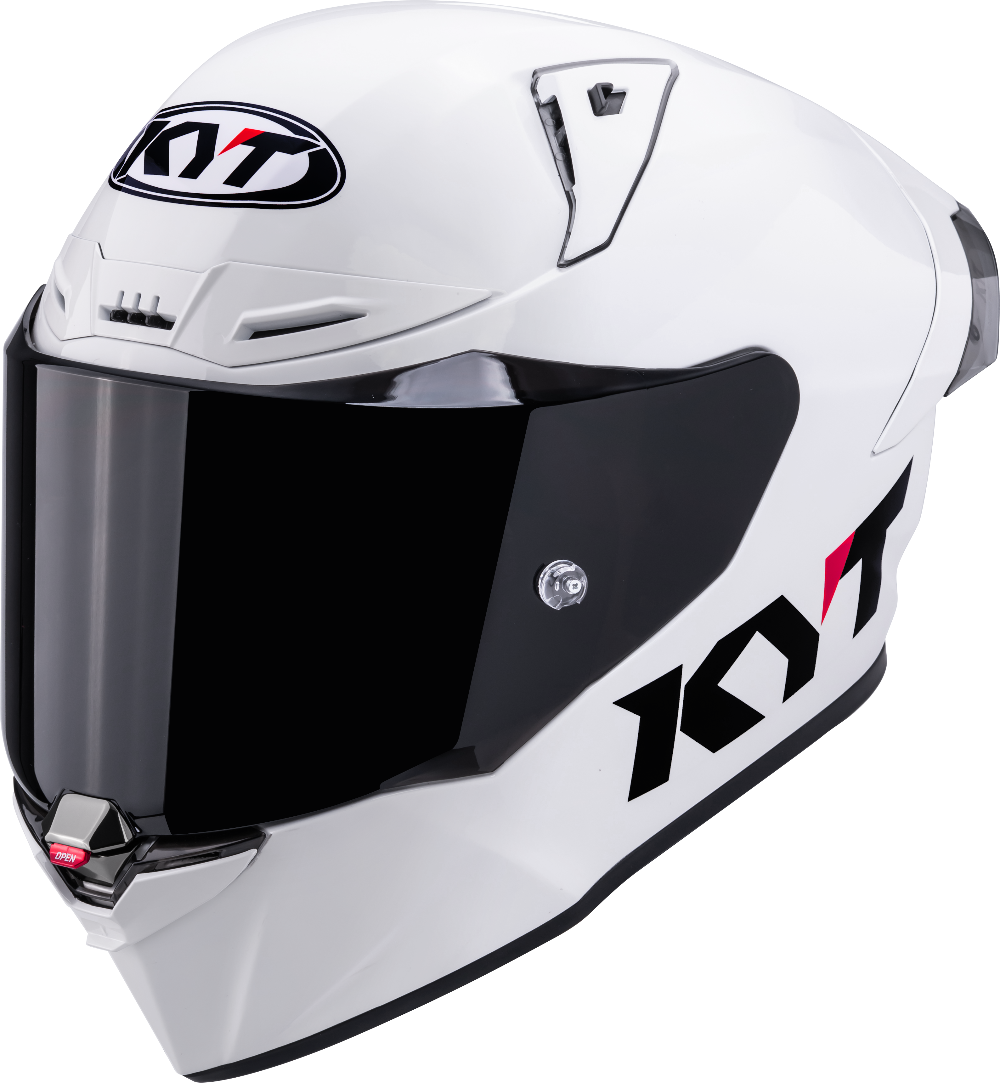 KYT R1R Casco da corsa Plain bianco lucido Y6R100W3 