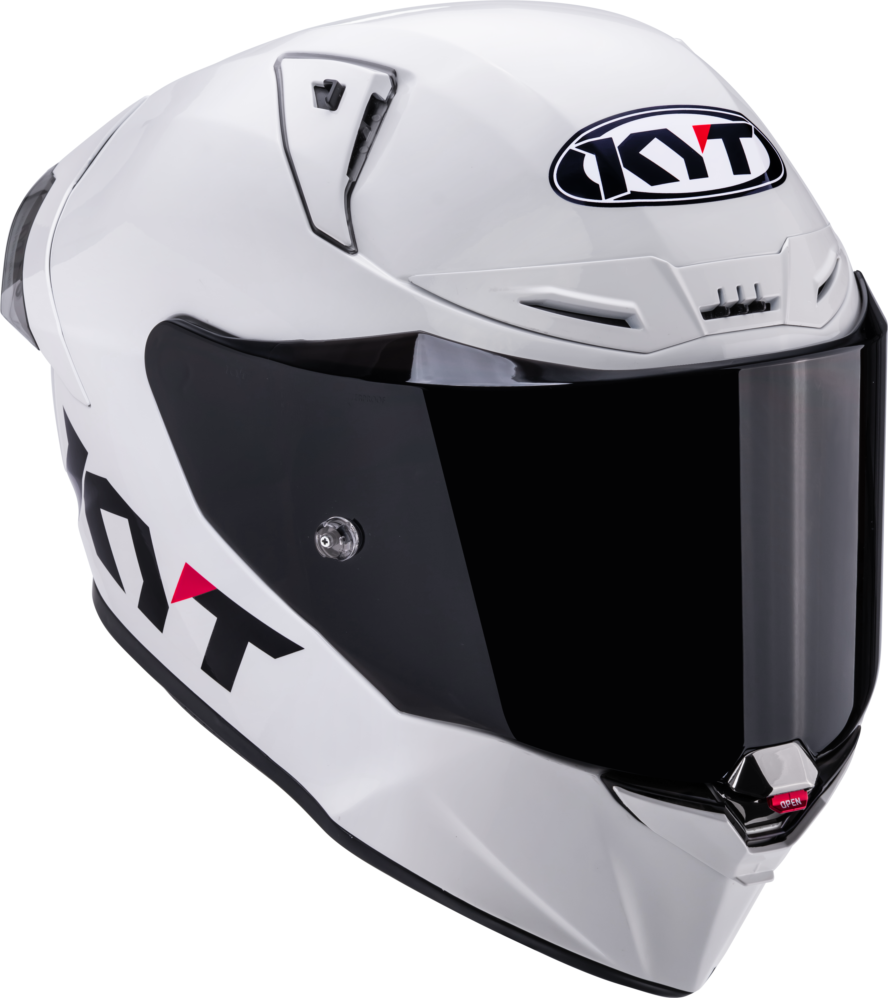 KYT R1R Casco da corsa Plain bianco lucido Y6R100W3 
