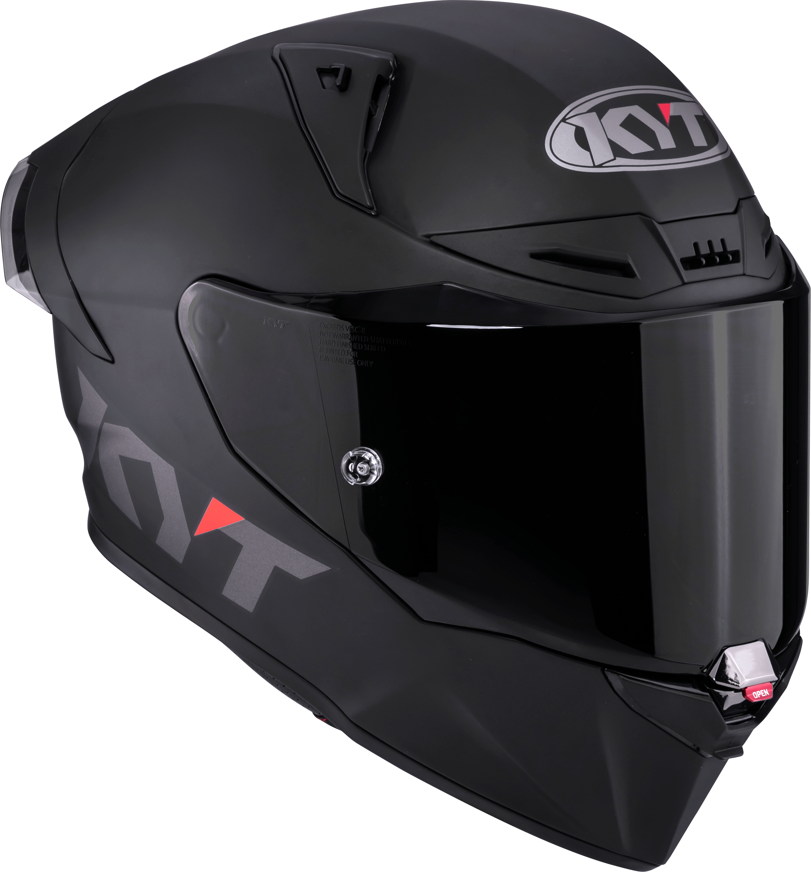 Casco da corsa KYT R1R Plain nero opaco Y6R100X6 