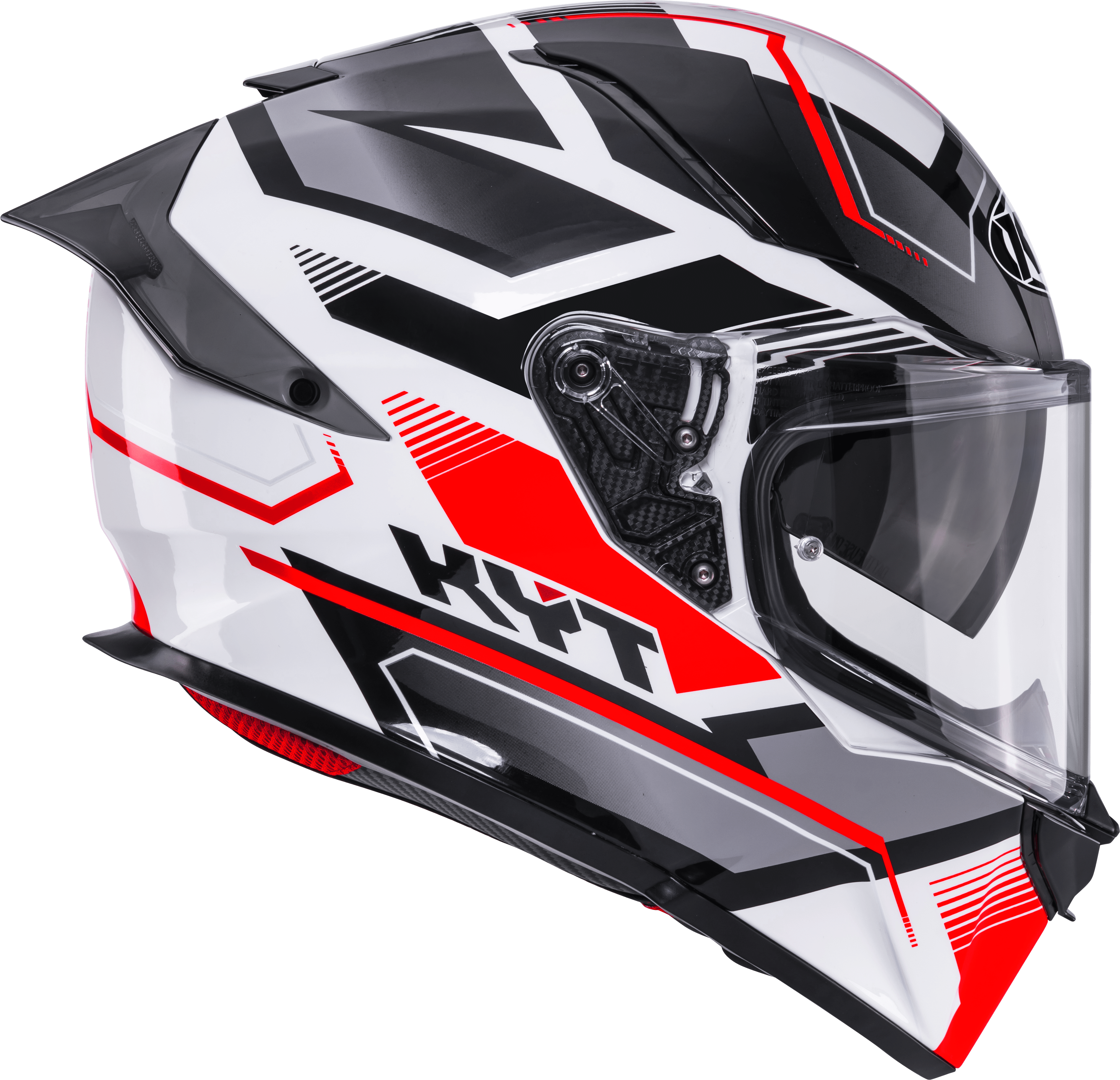 Casco KYT R2R Parsec Bianco/Rosso Y6R20022 