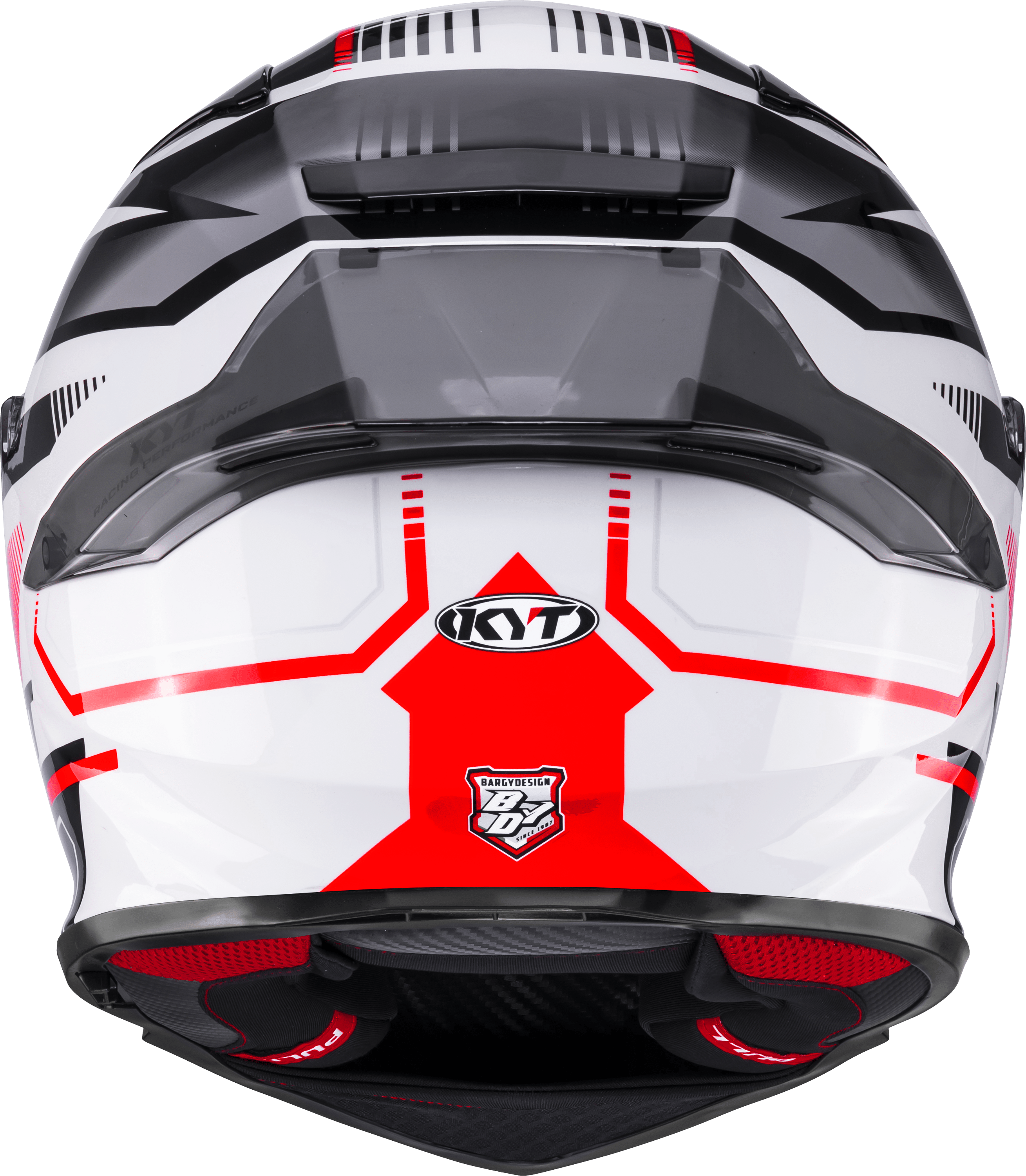 Casco KYT R2R Parsec Bianco/Rosso Y6R20022 