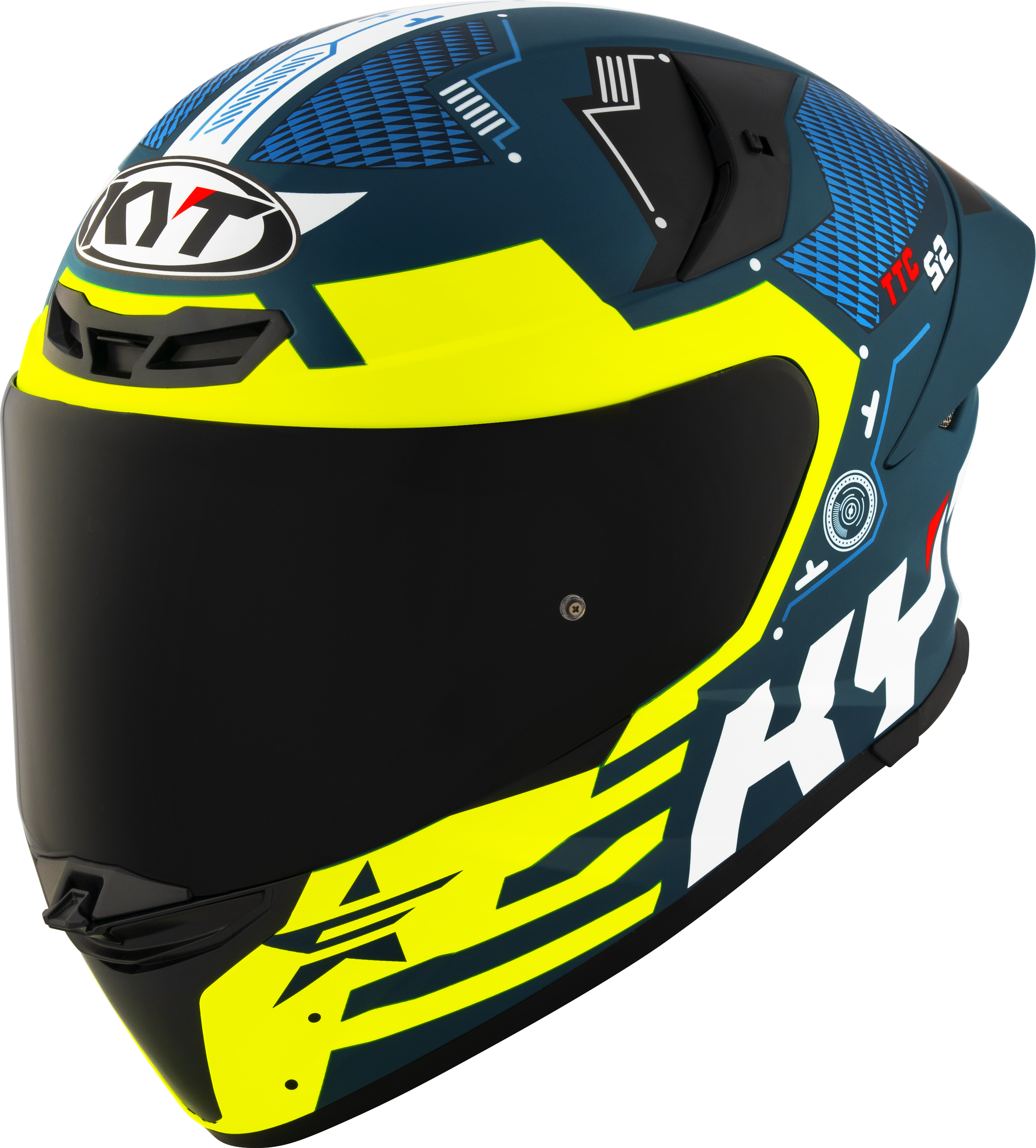Kyt TT-Revo Helm Fuselage Giallo Matt Y6TR0021