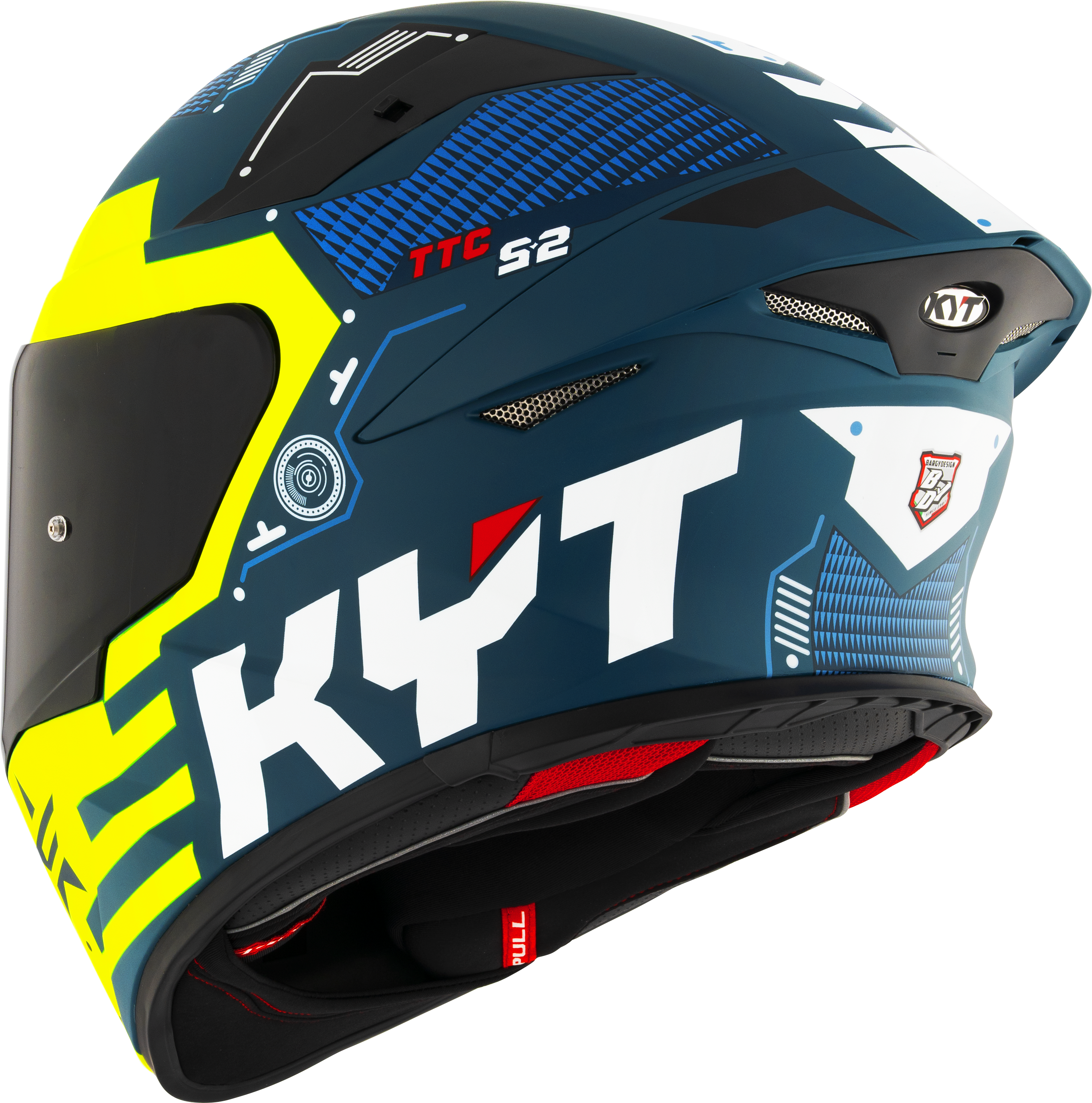 Kyt TT-Revo Helm Fuselage Giallo Matt Y6TR0021
