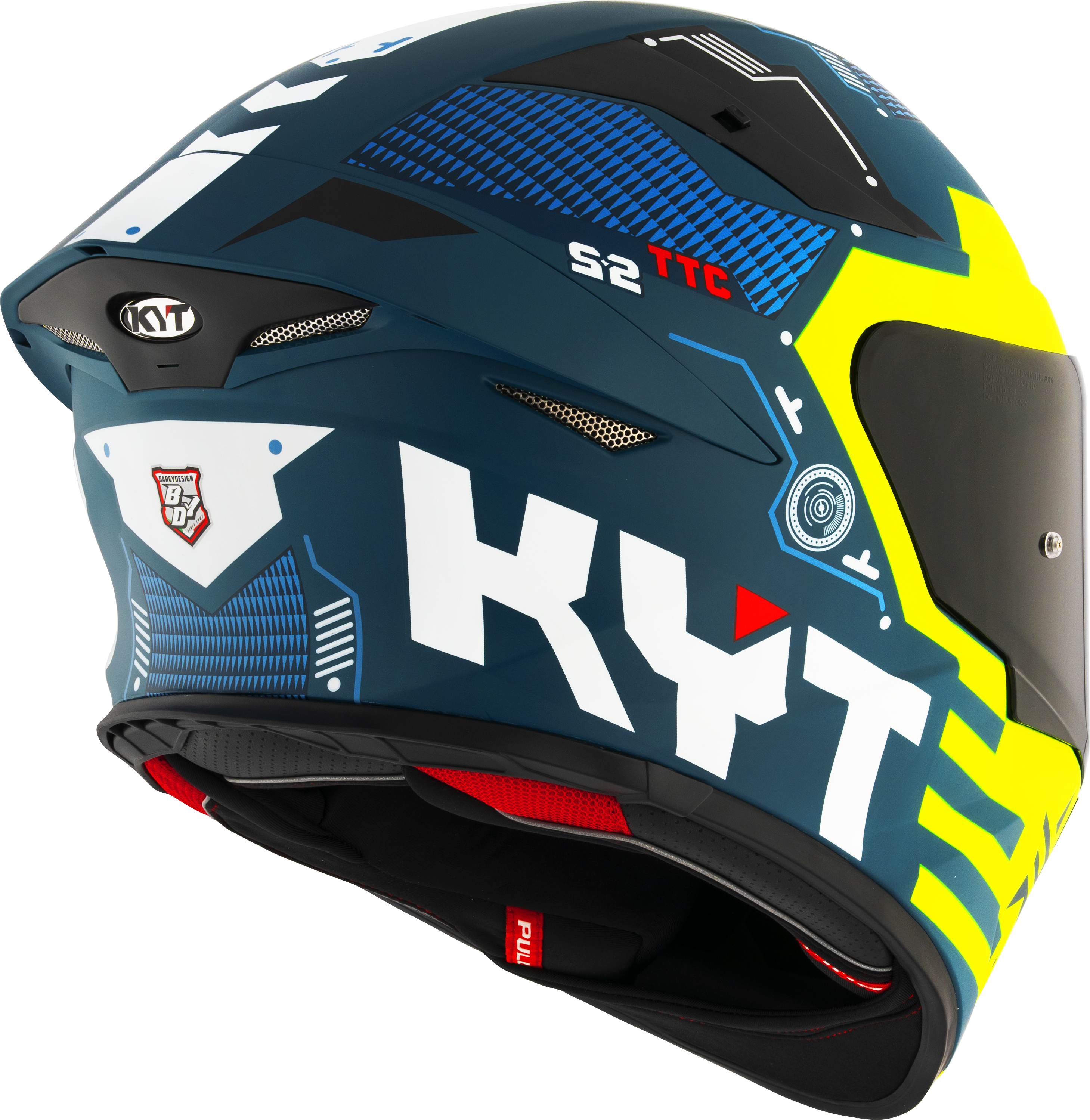 Kyt TT-Revo Helm Fuselage Giallo Matt Y6TR0021