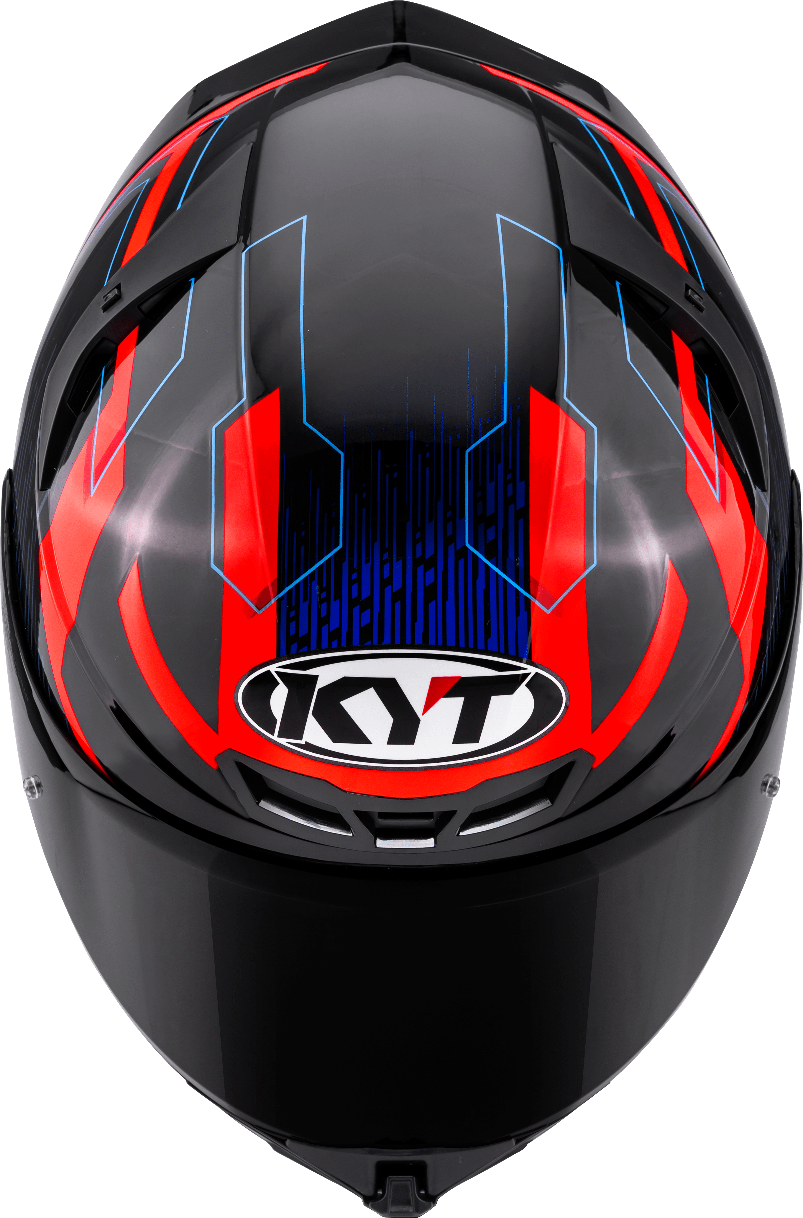 KYT TT-Revo Casco Speeding Nero / Rosso / Blu Y6TR0053 