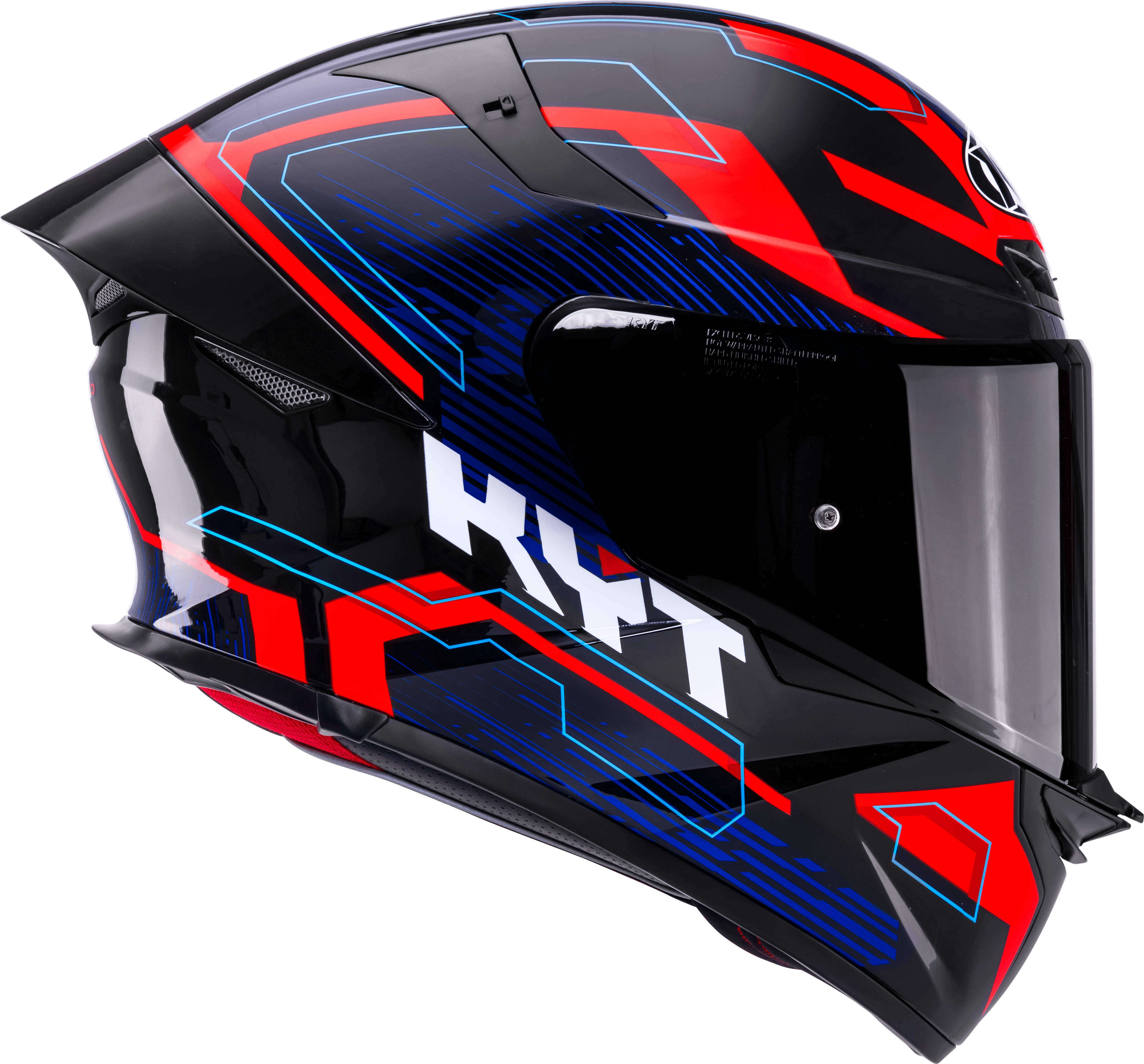 KYT TT-Revo Casco Speeding Nero / Rosso / Blu Y6TR0053 