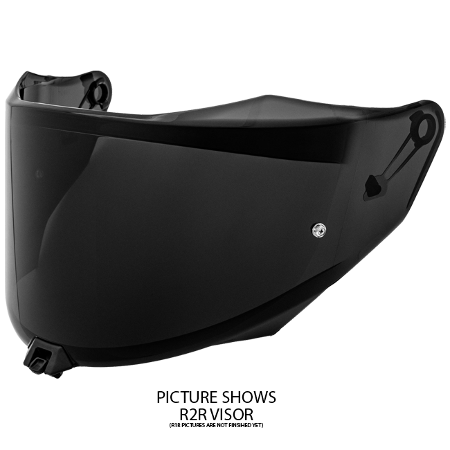 KYT Visiera R1R fortemente tintata / nera YAR10VS0 