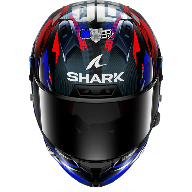 Casco Shark Aeron Johann Zarco Replica GP di Francia – Carbonio Blu Cromo 
