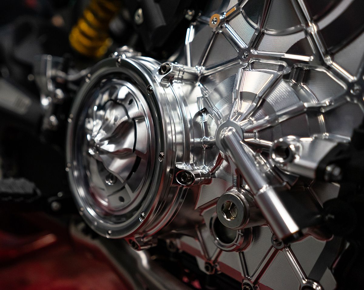 Carter motore in alluminio destro con viti in titanio Motocorse Ducati Panigale V4/S (2025) 