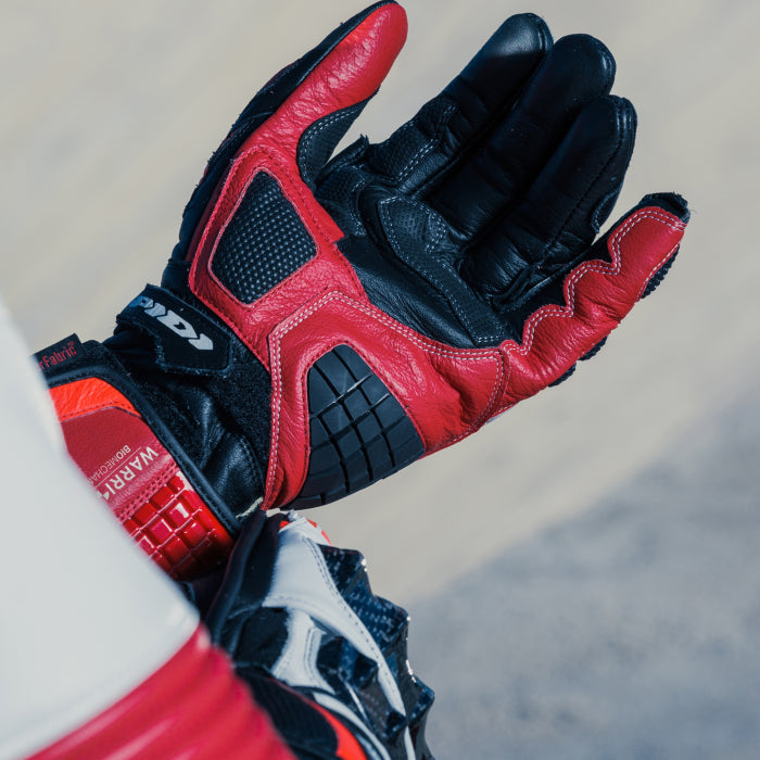 Guanti da moto in pelle Spidi Carbo Track Evo Racing | Uomo | Rosso | A203014 