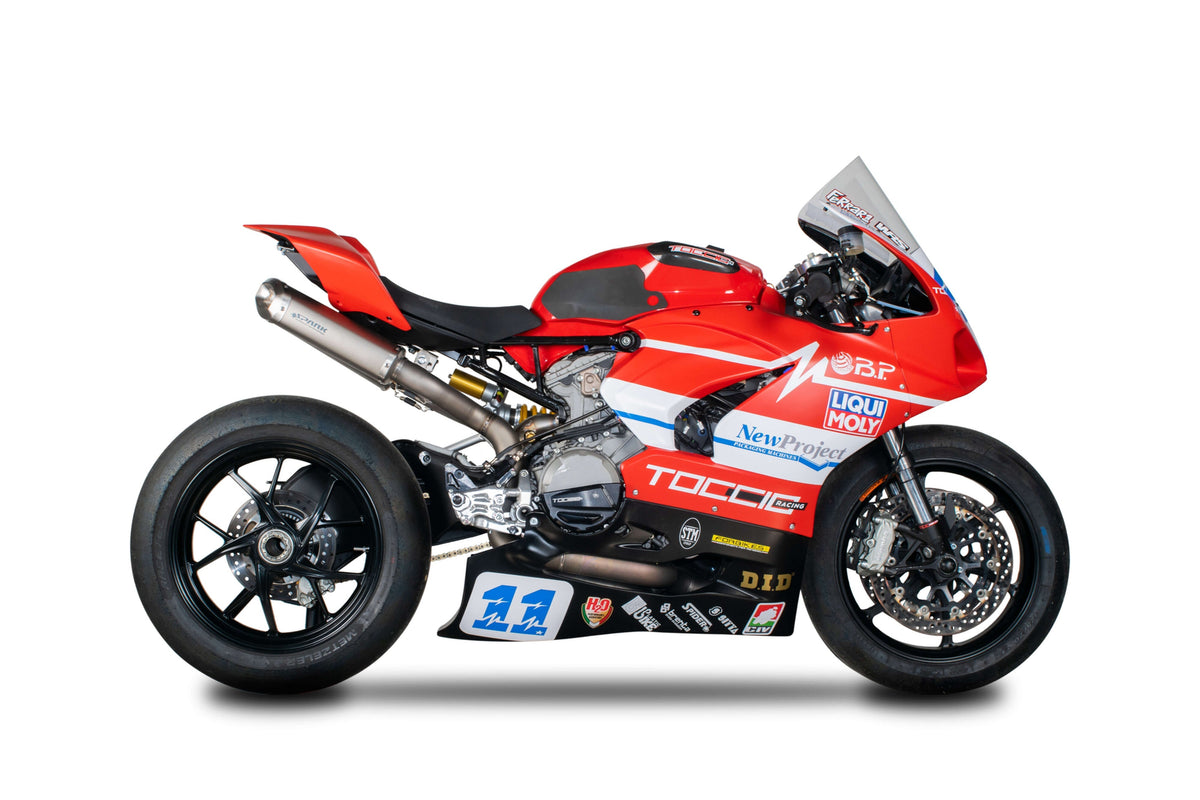 Spark Exhaust Komplettanlage Rechteckig WSSP Titanium Ducati Panigale 959 (16-19) GDU8836T