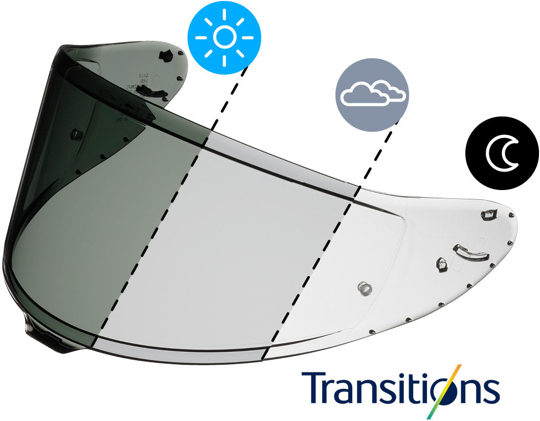 Shoei Visier X-Sppr Pro (CWR-F2PN) Adattante auto-tinting fotocromatico