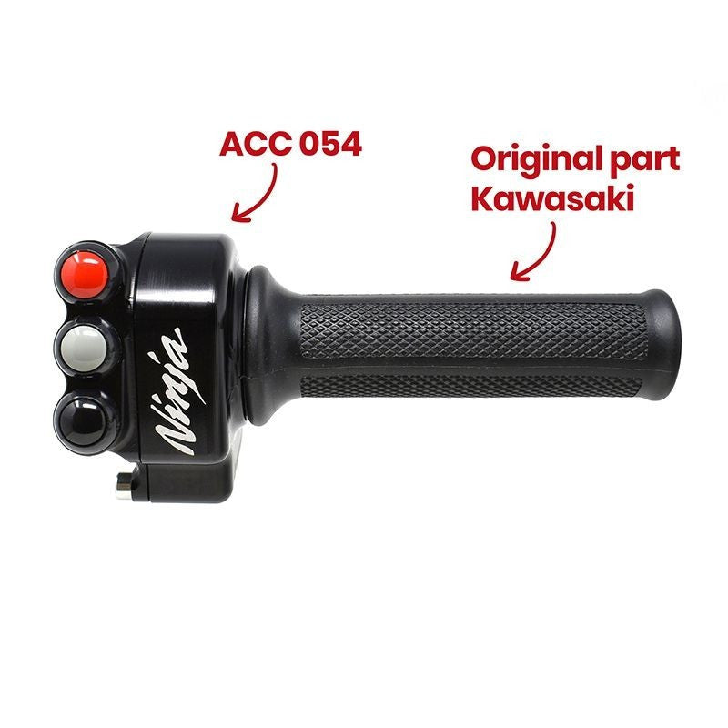 Alloggiamento per impugnatura a gas con jetprime del manubrio Kawasaki ZX-10 R/RR (21-25) JP ACC 054