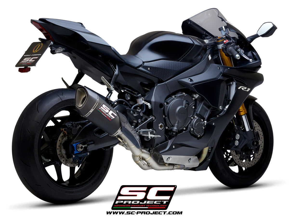 SC-project Slip-on SC1-R + CAT Sostituzione tubo Yamaha YZF-R1/M RN32 (15-16)