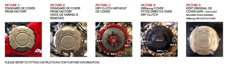 Copertura di protezione per protezione a coppa GBracing Ducati Panigale V4 (19-21)