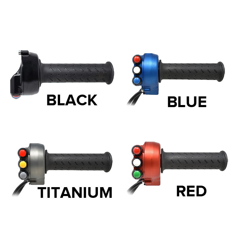 Ganascia della manopola del gas con interruttore sul manubrio integrato JetPrime Aprilia RS 660 (20-24) JP ACC 660 