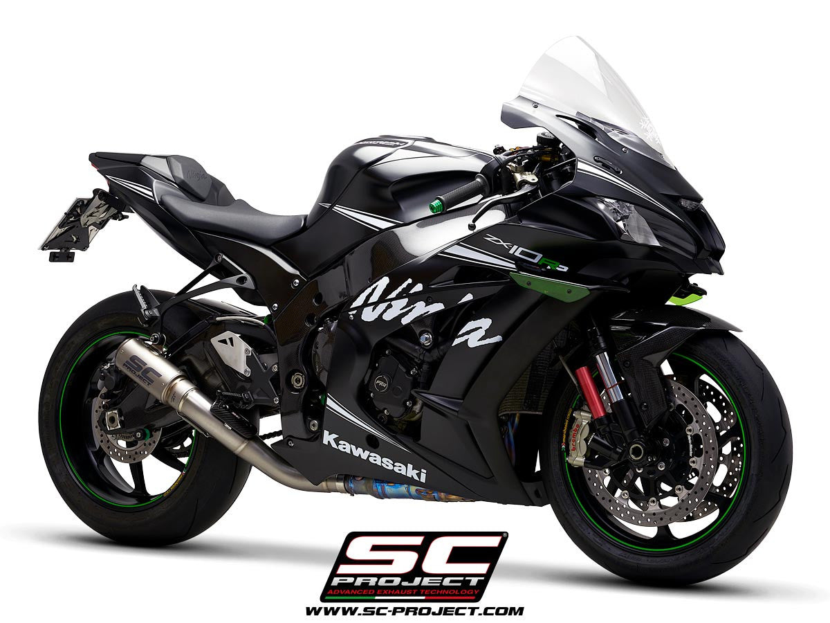 SC-project slip-on CR-T + Kawsap Pipe Kawasaki ZX-10 R/RR (16-20) K22A-DET36