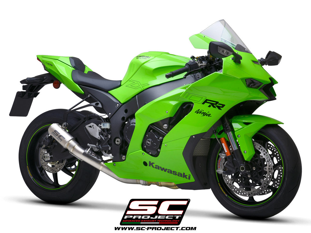 SC-project slip-on CR-T + Kawsap Pipe Kawasaki ZX-10 R/RR (21-25) K38A-DET36