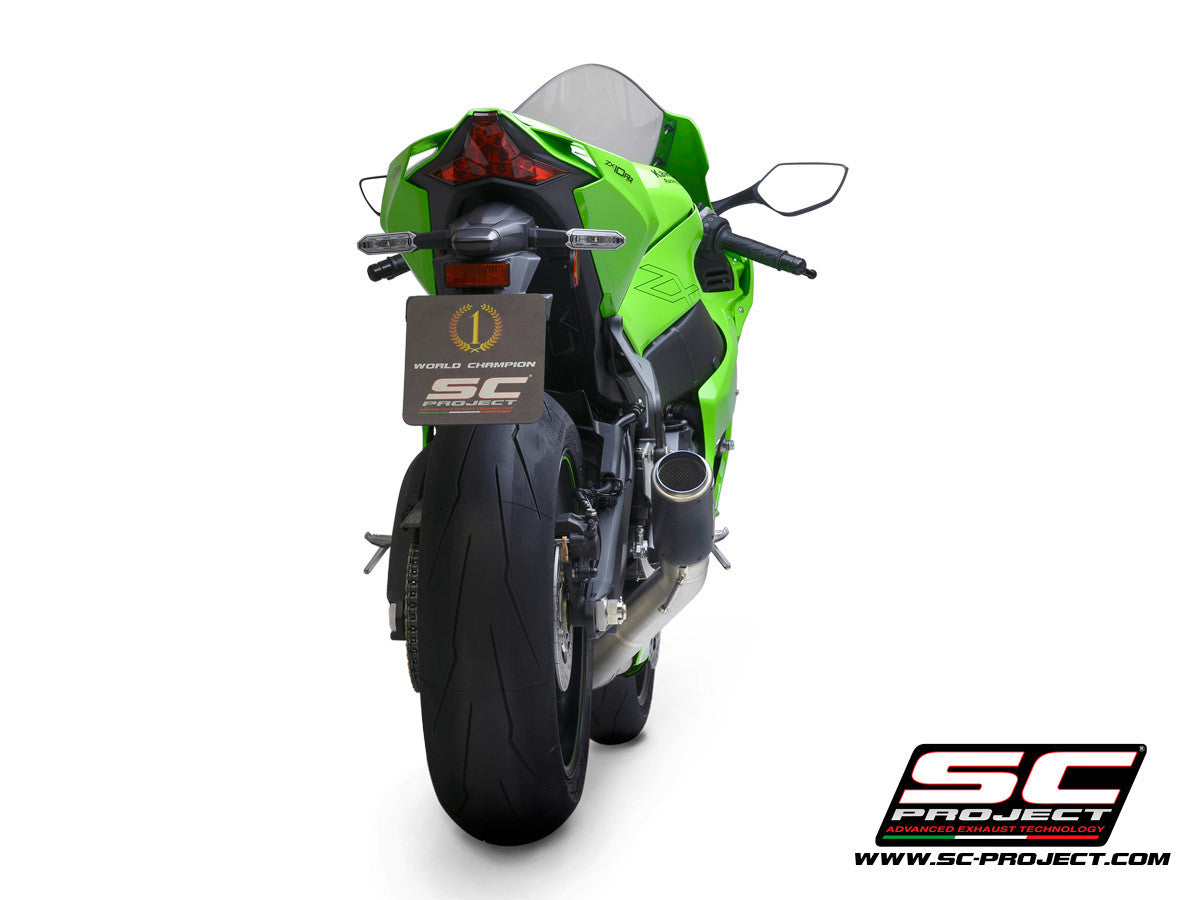 SC-project slip-on CR-T + Kawsap Pipe Kawasaki ZX-10 R/RR (21-25) K38A-DET36