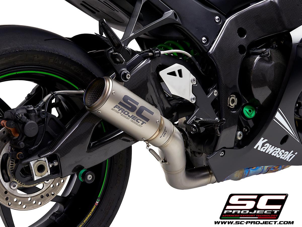 SC-project slip-on CR-T + Kawsap Pipe Kawasaki ZX-10 R/RR (16-20) K22A-DET36