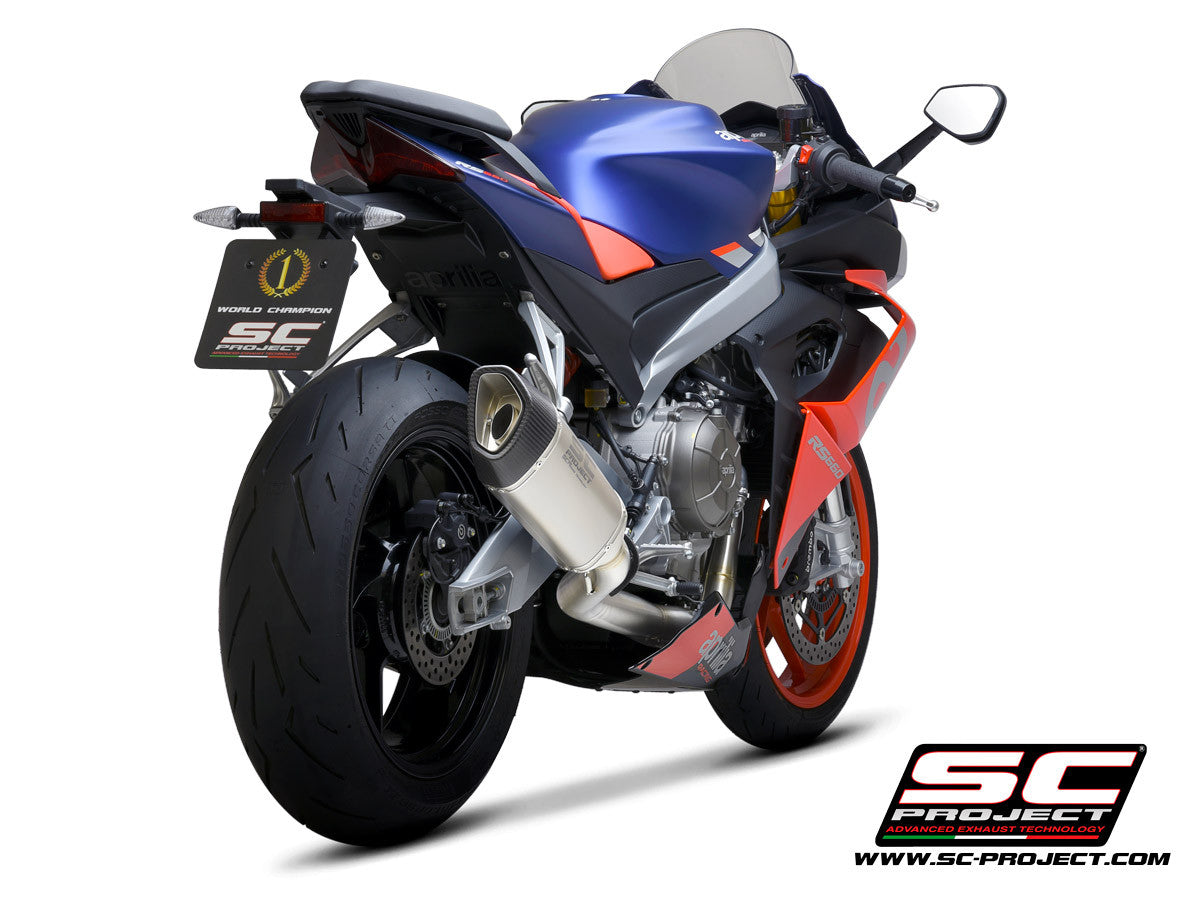 SC-project Acciaio inossidabile Sistema completo 2-1 SC1-R Aprilia Rs 660 (20-25) A23A-AC90