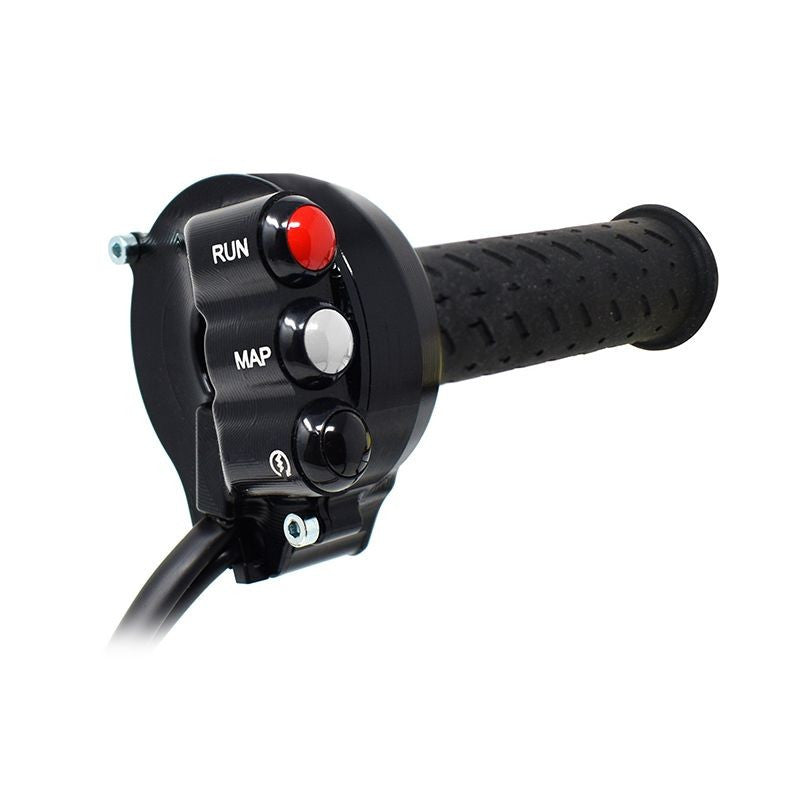 Ganascia della manopola del gas con interruttore sul manubrio integrato JetPrime Aprilia RS 660 (20-24) JP ACC 660 