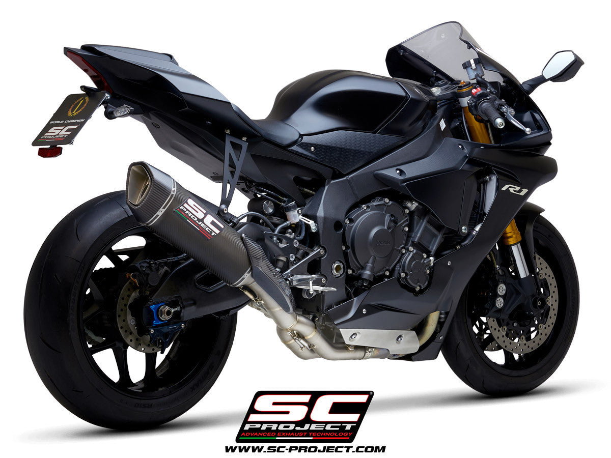 SC-project Slip-on SC1-R + CAT Sostituzione tubo Yamaha YZF-R1/M RN49 (17-19)