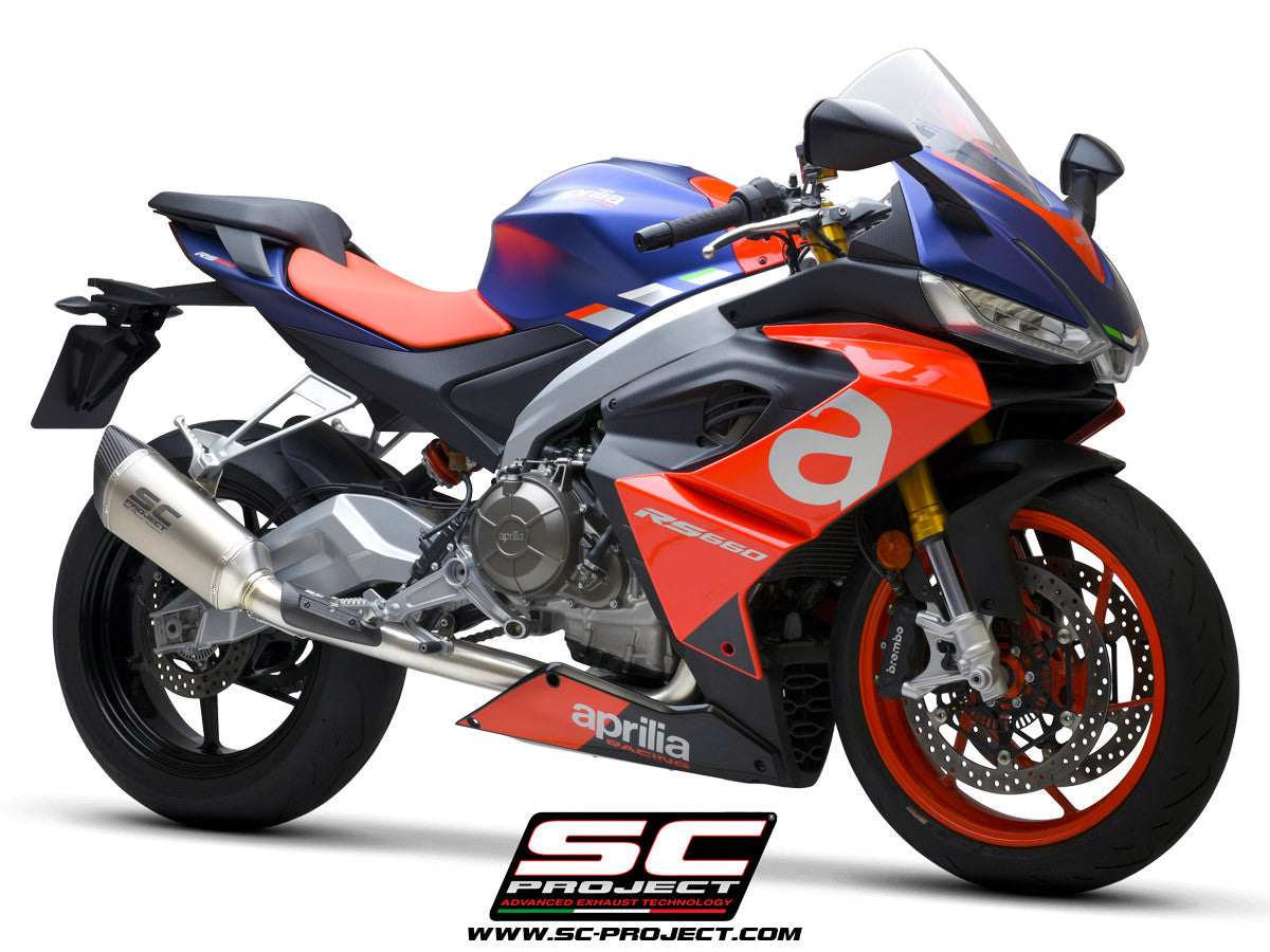 SC-project Acciaio inossidabile Sistema completo 2-1 SC1-R Aprilia Rs 660 (20-25) A23A-AC90