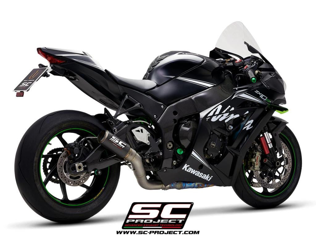 SC-project slip-on CR-T + Kawsap Pipe Kawasaki ZX-10 R/RR (16-20) K22A-DET36