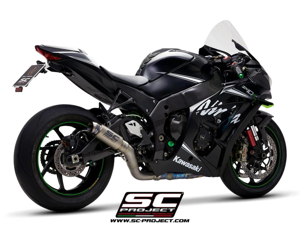 SC-project slip-on gp70-r + tubo di sostituzione Cat Kawasaki ZX-10 R/RR (16-20) K22A-Det70