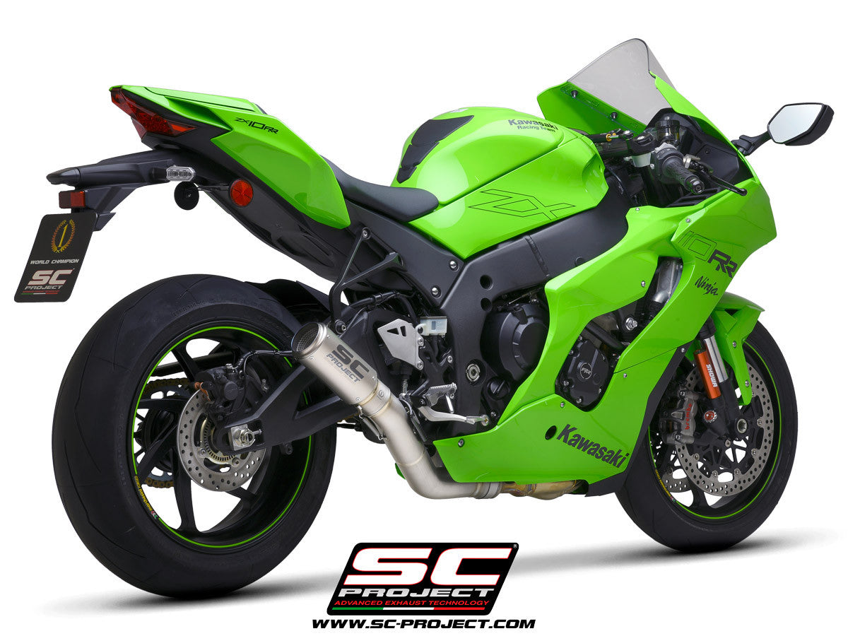 SC-project slip-on CR-T + Kawsap Pipe Kawasaki ZX-10 R/RR (21-25) K38A-DET36