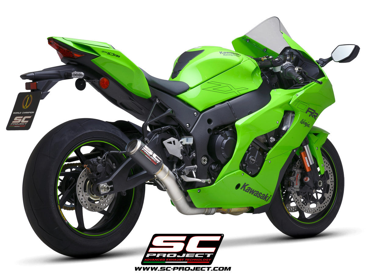 SC-project slip-on CR-T + Kawsap Pipe Kawasaki ZX-10 R/RR (21-25) K38A-DET36
