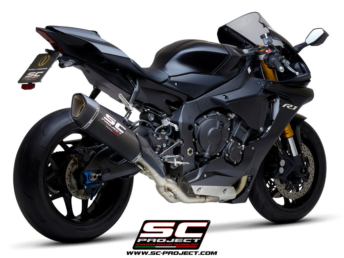 SC-project Slip-on SC1-R + CAT Sostituzione Tubo Yamaha YZF-R1/M RN65 (20-25)
